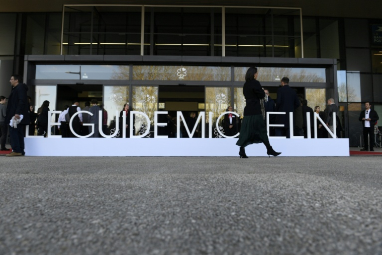 Cérémonie du palamrès du guide Michelin 2025 à Metz , le 31 mars 2025 ( AFP / Jean-Christophe VERHAEGEN )