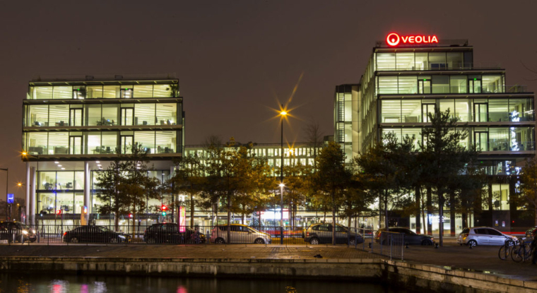 Le siège de Veolia à Aubervilliers. (© Veolia)
