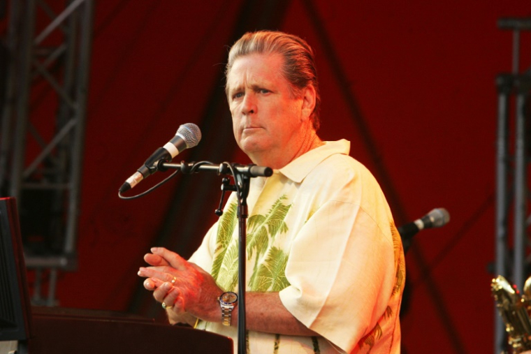 Brian Wilson, cofondateur des Beach Boys, en concert au festival de Roskilde, le 3 juillet 2005 au Danemark ( SCANPIX / Kristian Juul Pedersen )