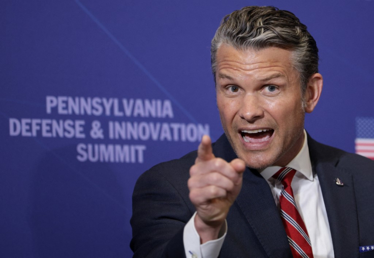 Pete Hegseth à Carlisle, aux États-Unis, le 15 juillet 2026. ( GETTY IMAGES NORTH AMERICA / ALEX WONG )