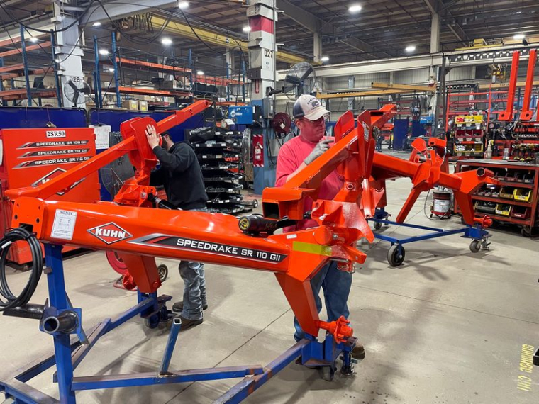 A l'intérieur de l'usine de Kuhn North America à Brodhead