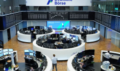 Le graphique de l'indice allemand des prix des actions DAX à la bourse de Francfort