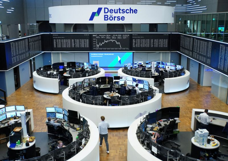 Le graphique de l'indice allemand des prix des actions DAX à la bourse de Francfort