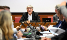 Le président de la Commission des Finances de l'Assemblée nationale, Éric Coquerel, à Paris, le 16 octobre 2024. ( AFP / BERTRAND GUAY )