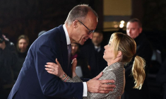 Rencontre avec les chefs d'État et de gouvernement européens, ainsi qu'avec des représentants de l'UE et de l'OTAN, à la Chancellerie à Berlin