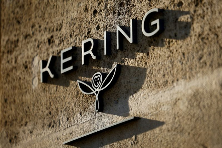 PHOTO D'ARCHIVE : Le logo du groupe français de luxe Kering à Paris