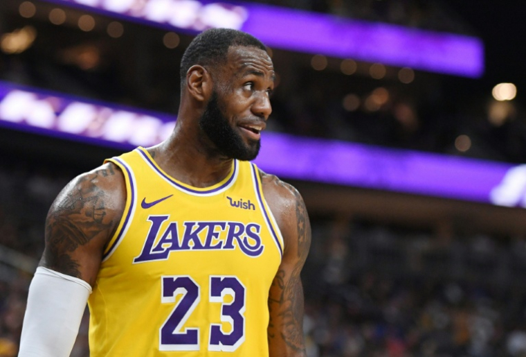 LeBron James avec les Los Angeles Lakers à Las Vegas le 10 octobre 2018 ( GETTY IMAGES NORTH AMERICA / Ethan Miller )