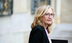 Nicole Belloubet à Paris le 14 février 2024.  ( AFP / ALAIN JOCARD )