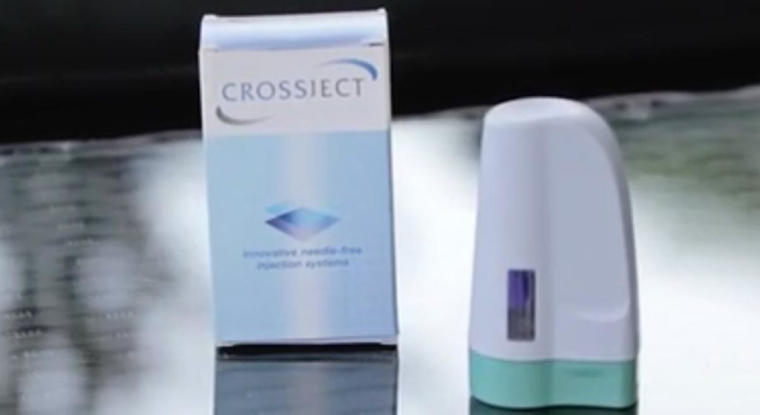 Le dispositif d’injection sans aiguille de Crossject. (© Crossject)