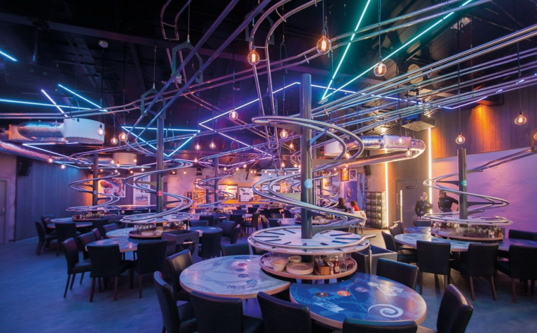 Le restaurant Hyperloop au Futuroscope, un parc de Compagnie des Alpes. (crédit photo : Compagnie des  Alpes /  )