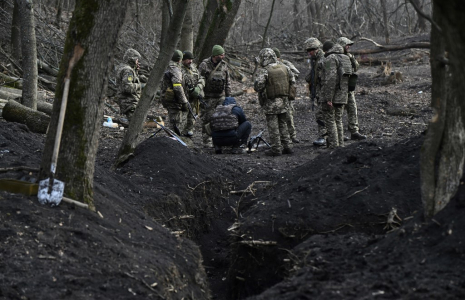 Des soldats ukrainiens, en Ukraine, le 22 janvier 2025. ( AFP / GENYA SAVILOV )