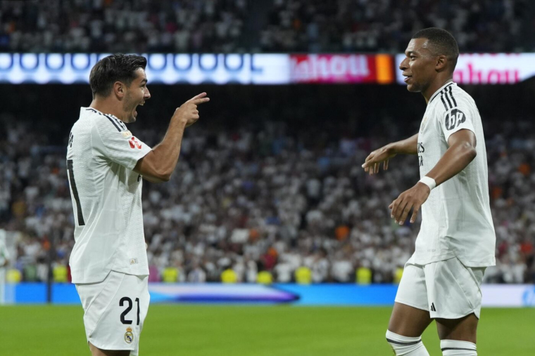 Kylian Mbappé au soutien de Brahim Diaz