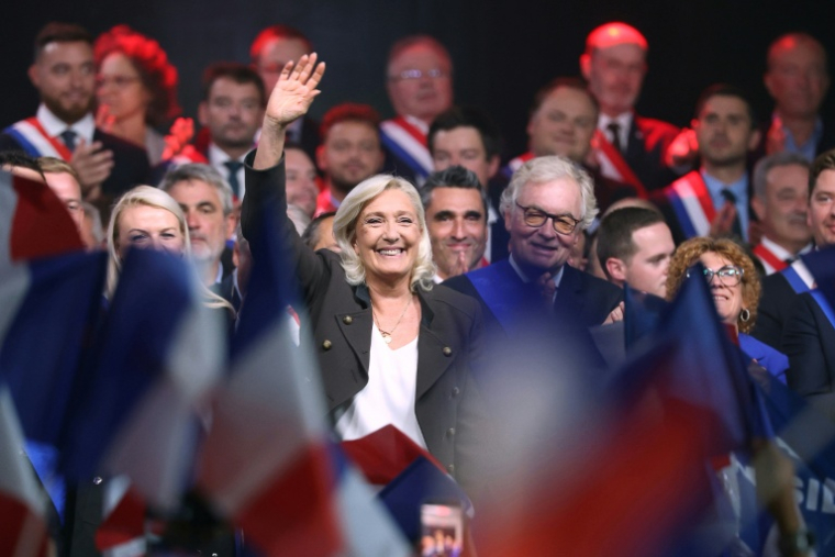 La candidate du Rassemblement national à la présidentielle, Marine Le Pen, le 13 septembre 2026 à Hénin-Beaumont, dans le Pas-de-Calais ( AFP / Thomas SAMSON )