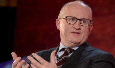 Philip Lane à Paris, le 18 novembre 2019. ( AFP / ERIC PIERMONT )