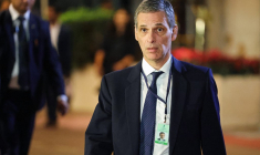 Rodolphe Saadé à Mumbai le 17 février 2026. ( AFP / LUDOVIC MARIN )