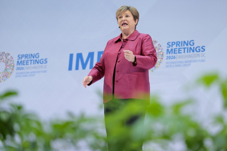 Kristalina Georgieva à Washington, aux États-Unis, le 9 avril 2026. ( GETTY IMAGES NORTH AMERICA / HEATHER DIEHL )