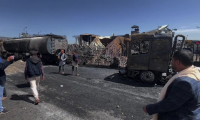 Dégâts dans un entrepôt de carburant à Sanaa suite à des frappes israéliennes