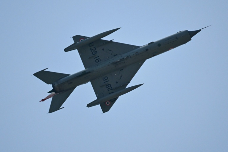 Derniers vols pour la flotte de MiG-21 de l'armée de l'air indienne, à Chandigarh, le 24 septembre 2025 ( AFP / Arun SANKAR )
