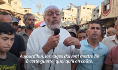 Gaza: manifestation dans le camp d'Al-Maghazi pour réclamer la fin de la guerre