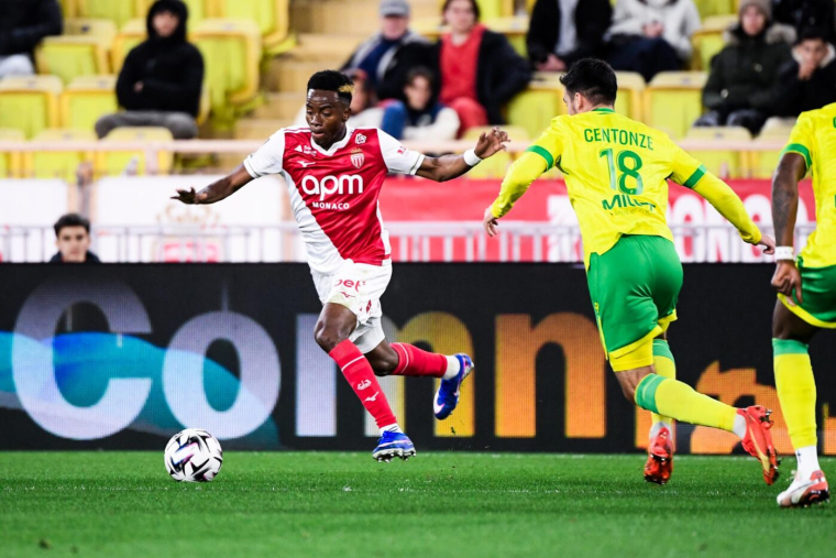 Monaco domine Nantes et fait un bond au classement