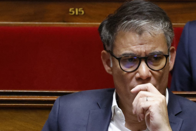 Olivier Faure à Paris, le 7 juin 2023. ( AFP / LUDOVIC MARIN )