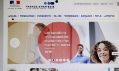 Capture d'écran du site Internet de France Stratégie. ( AFP / FRANCOIS GUILLOT )