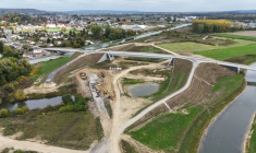 Vue d'une partie du chantier du canal Seine-Nord Euope, à Montmacq dans l'Oise, le 14 octobre 2025 ( AFP / Pierre BEAUVILLAIN )