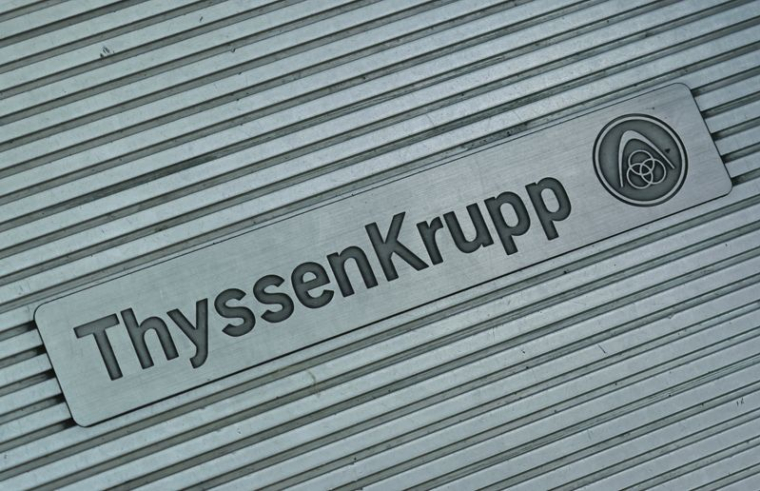 Le logo de ThyssenKrupp à Doha