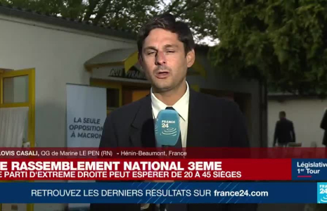 Législatives : 'Pas de fête ce soir au QG du RN' malgré la bonne position de Marine Le Pen
