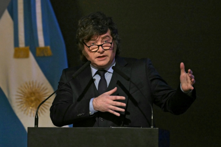 Javier Milei à Buenos Aires le 20 août 2026.  ( AFP / Juan MABROMATA )