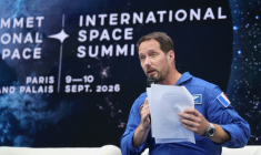 L'astronaute français Thomas Pesquet au Grand Palais à Paris le 9 septembre 2026 ( AFP / Ludovic MARIN )