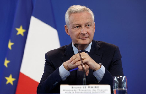 Le ministre français de l'Economie, Bruno Le Maire, lors d'une conférence de presse