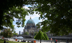 Vue de Berlin à l'approche de l'Euro 2024 de l'UEFA