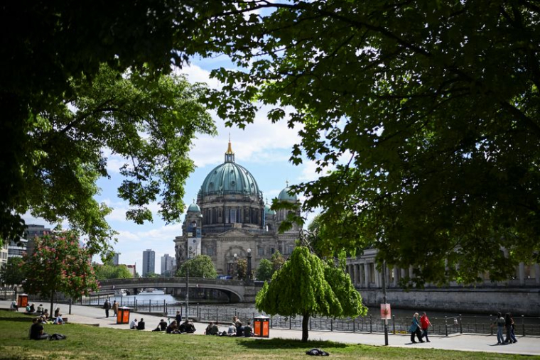 Vue de Berlin à l'approche de l'Euro 2024 de l'UEFA