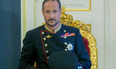 Le nouveau roi de Norvège, Haakon VIII, au Palais royal à Oslo le 28 août 2026 ( NTB / Lise Åserud )