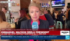 Macron réélu président : des Français soulagés à New York