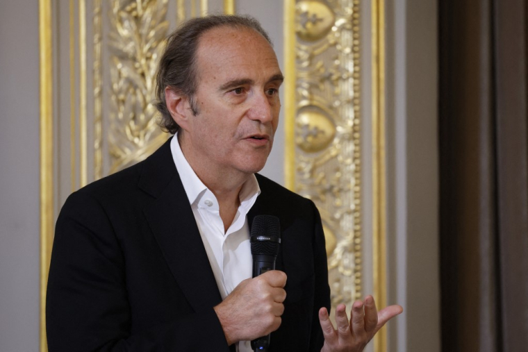 Xavier Niel à Paris, le 21 mai 2024. ( POOL / YOAN VALAT )