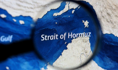 PHOTO DE FICHIER : Illustration d'une carte montrant le détroit d'Ormuz