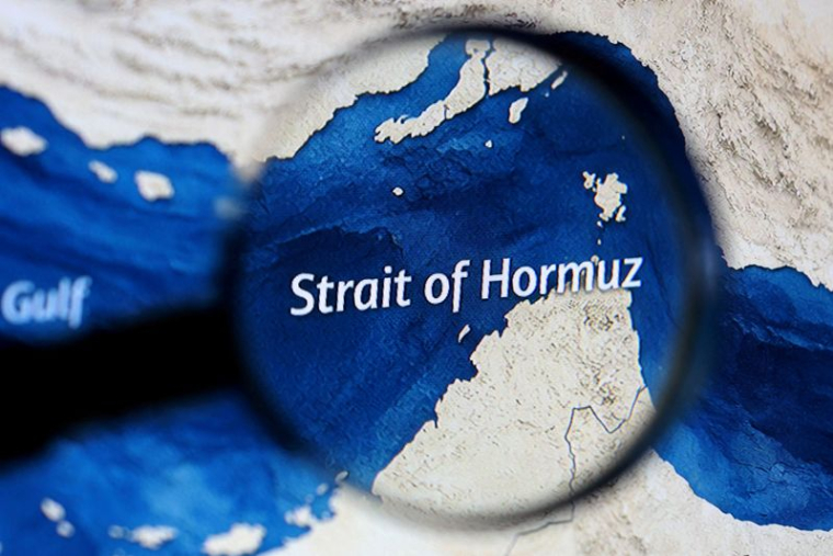 PHOTO DE FICHIER : Illustration d'une carte montrant le détroit d'Ormuz
