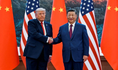 Le président américain Donald Trump en visite en Chine