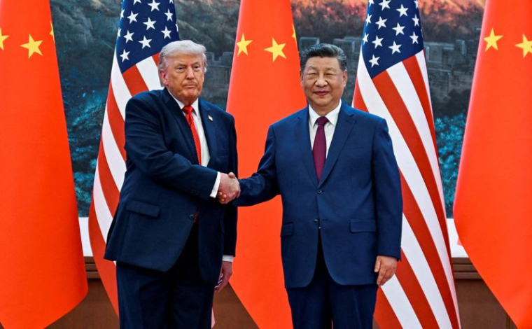 Le président américain Donald Trump en visite en Chine