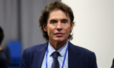 Le membre du Conseil d'Etat Arno Klarsfeld à Jérusalem, le 27 mars 2025 ( AFP / Menahem KAHANA )