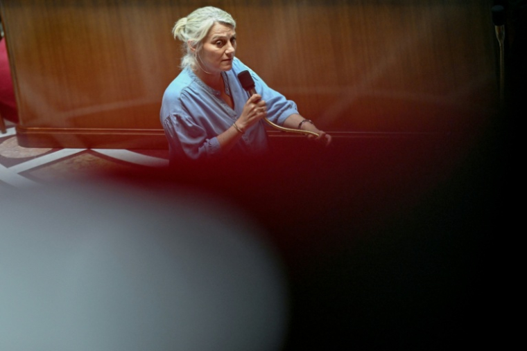 La ministre de la Santé Stéphanie Rist à l'Assemblée nationale le 1er juillet 2026 à Paris ( AFP / Julie SEBADELHA )