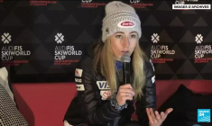 Ski alpin : Shiffrin encore devant lors de la première manche du deuxième géant de Kronplatz