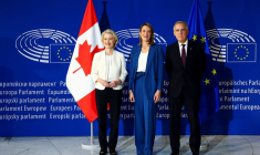 Le Premier ministre canadien Mark Carney à Strasbourg