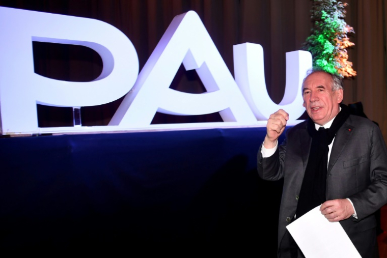 François Bayrou lors de la présentation de ses voeux, à Pau, le 10 janvier 2025 ( AFP / Gaizka IROZ )