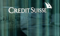 Le logo de Credit Suisse à Genève