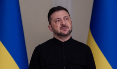 Volodymyr Zelensky, à Kiev, le 10 octobre 2025 ( AFP / TETIANA DZHAFAROVA )