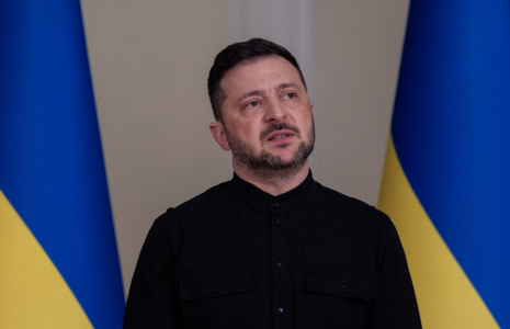 Volodymyr Zelensky, à Kiev, le 10 octobre 2025 ( AFP / TETIANA DZHAFAROVA )