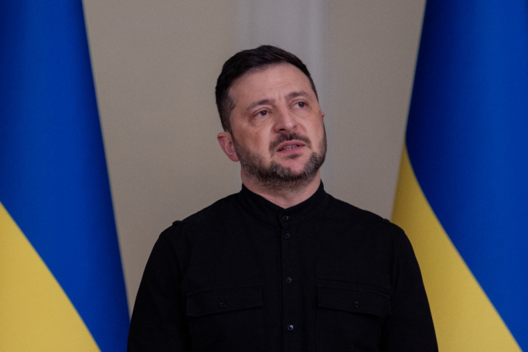 Volodymyr Zelensky, à Kiev, le 10 octobre 2025 ( AFP / TETIANA DZHAFAROVA )